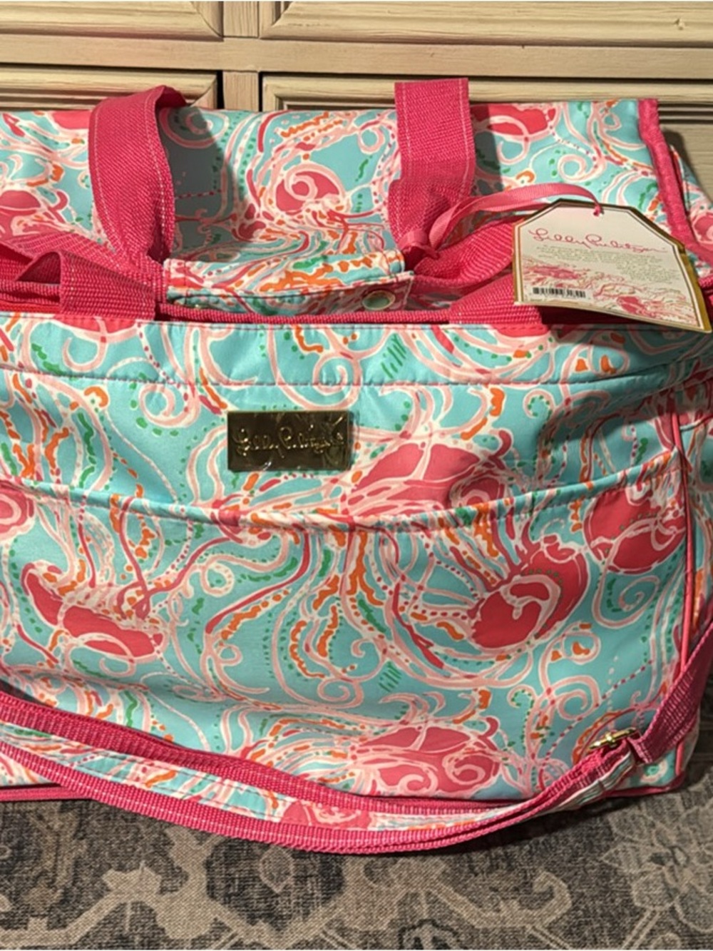 Lilly Pulitzer Jelly fish insulated cooler bag